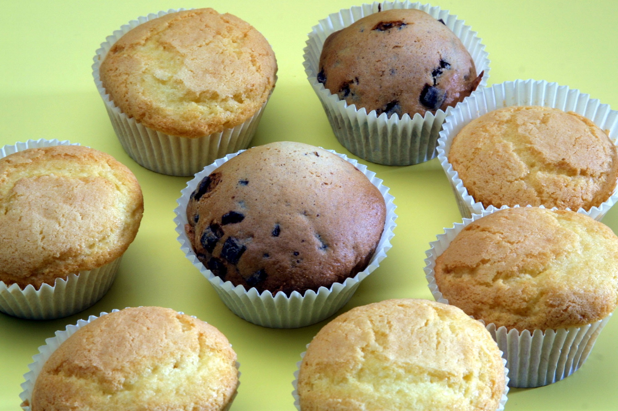 Muffins a base de farinha de girassol